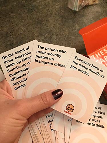 Image of Awestuffs These Cards Will Get You Drunk Too, Adult Drinking Card Game, 100 Cards, for 2-8 Players