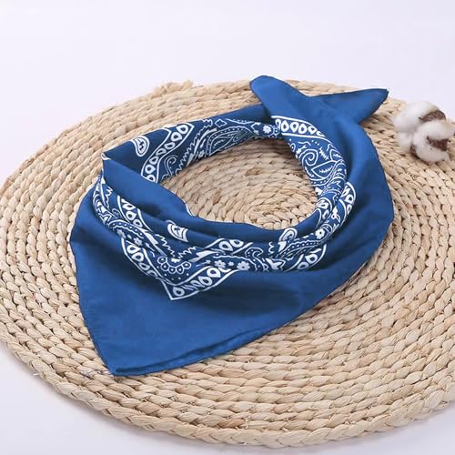 image for combocube 12 Pack(one dozen) Multi-Purpose novelty Blue Cotton Paisley