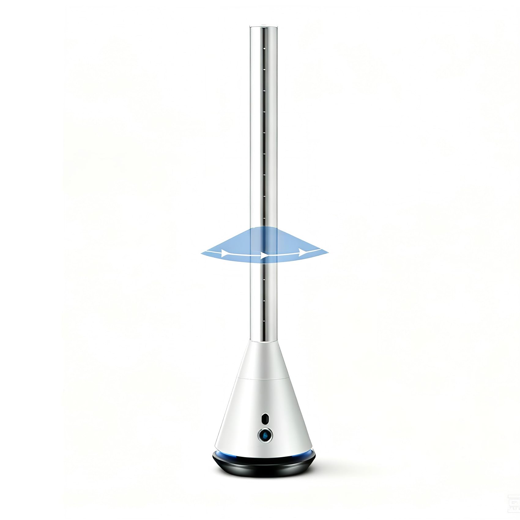 Bladeless Tower Fan with Remote, 80° Oscillating Air Circulator Fan
