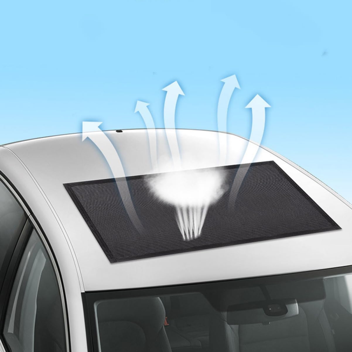 OUNONA Parasole Nero Tendine Lunotto Magnetiche Posteriore Traspirante Protezione UV per Finestrini Auto e Tetto Apribile, per Campeggio Notturno