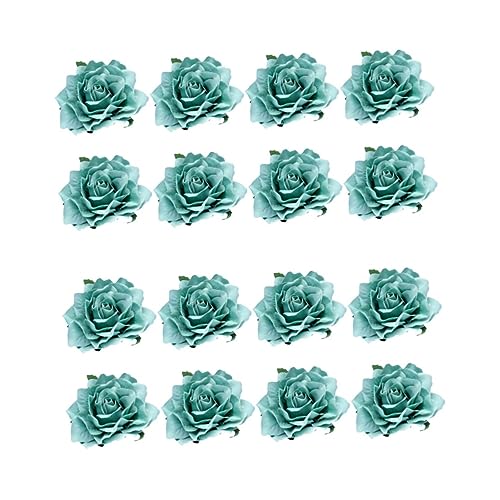 Rose broche cheveux de mariage raffinée : parure de 16 pièces d'ornement floral haut de gamme