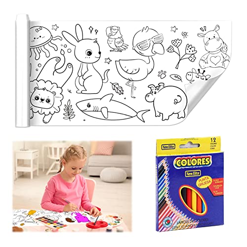 Rotolo di Carta da Colorare per Bambini Rullo da