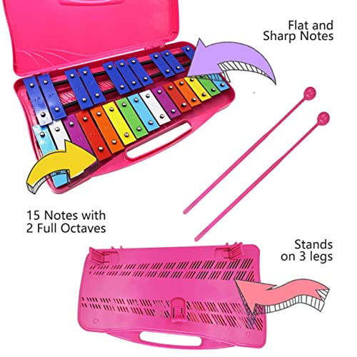 image for Soulmate Xylophone, 25 Notes Glockenspiel Xylophone for kids Professio