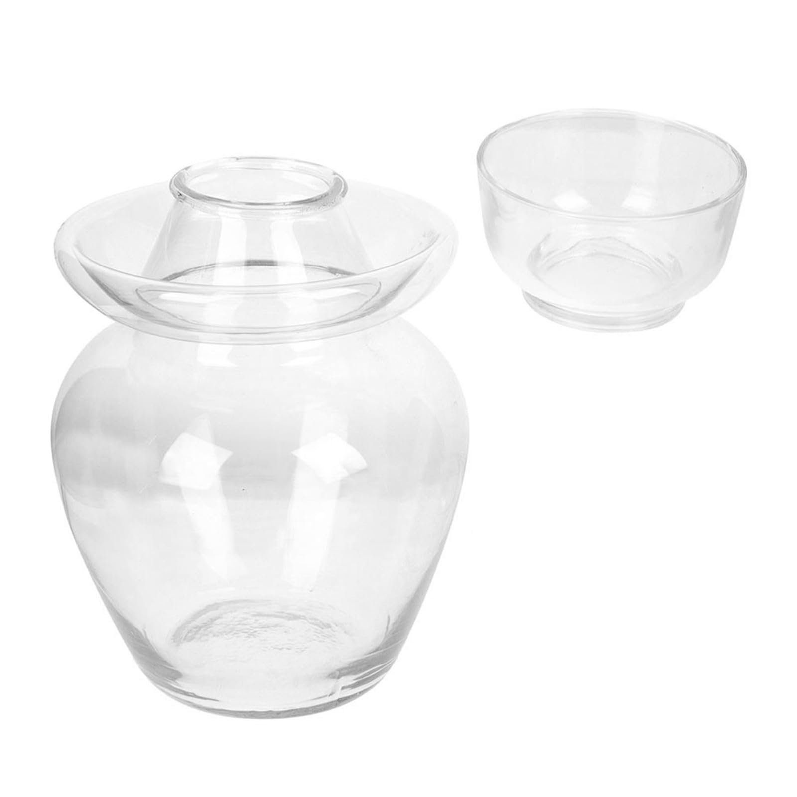 Glas Gurkendose mit Großem Fassungsvermögen 2,5kg Hitzebeständig und Hochfest Einfache Gestaltung für Restaurant und Haushalt Geeignet Zufälliger Stil