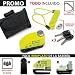WARRIOR WA6Y Antirrobo Candado Disco Alarma 110 db Certificación CE, ø 6...