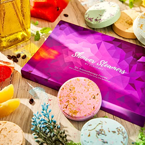 Cleverfy-Shower-Steamers-4-Pack-Every-Shower-Bombs-Gift-Set-Includes-6X-Aromatherapy-Shower-Steamers-with-Essential-Oils-for-Relaxation | A2Z Store