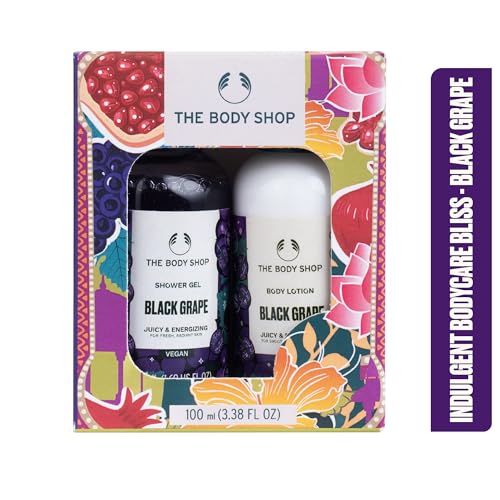 Image of The Body Shop Black Grape Shower Gel & Body Lotion Gift Set