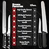 Kitchen perfection BBQ Carving Set for Meat -12” Brisket Slicing Knife +6” Boning Knife with Sheaths - Razor Sharp, Premium German Steel, Full Tang Ergonomic Handles- Perfect Grilling Gifts for Men