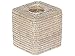 KOUBOO 1030056 Tissue Box Cover, White Wash