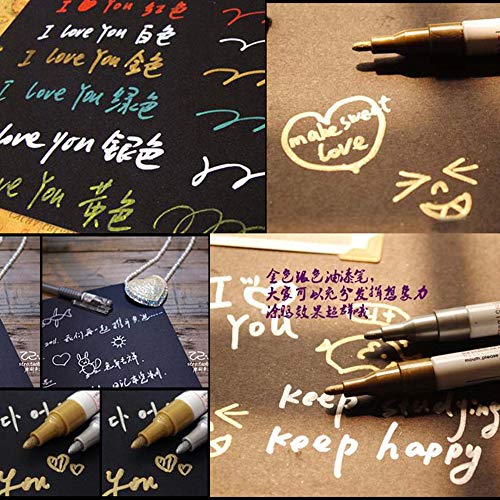 12 Cores Caneta À Prova D 'Água Caneta De Borracha Do Carro Pneu de Borracha de Metal Marcadores De