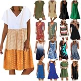 My Orders Easter Dress Wrap Dress for Women Long Sundress Maternity Summer Dress Long Sleeve Maxi Dress Floral Printed V Neck Maxi Dress Jersey Dresses for Women 90s,Lightning Deals of Today