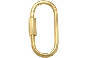 14K Yellow Gold Open Solid Link Chain Extender Converter Connector