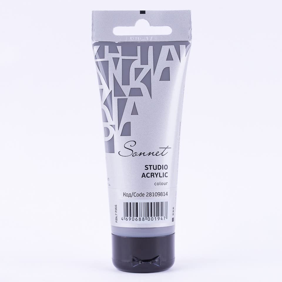 Sonnet Acrylic Colour Tube 75ml - Grey