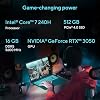 ASUS Vivobook/BLACK/16.0 WUXGA(WU) No Táctil/CORE 7 240H/16GB/NV RTX3050 6GB/512GB/WIN11 Home 6