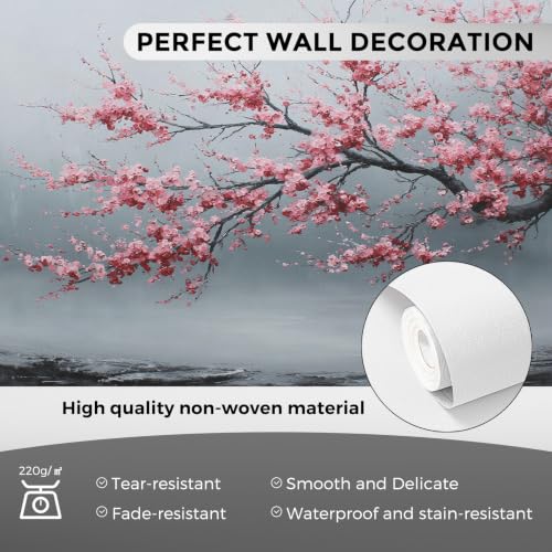 Papier peint fleur rose pour creer une ambiance romantique et douce