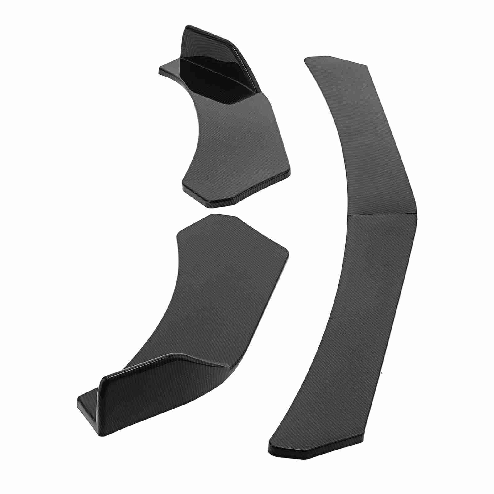 VGEBY Protezione Paraurti Anteriore ABS Labbro Paraurti Anteriore 177 Cm 4 Pezzi Stile Fibra di Carbonio Protegge Dai Graffi Aggiunge stabilità Stradale Facile Installazione per la Maggior Parte dei