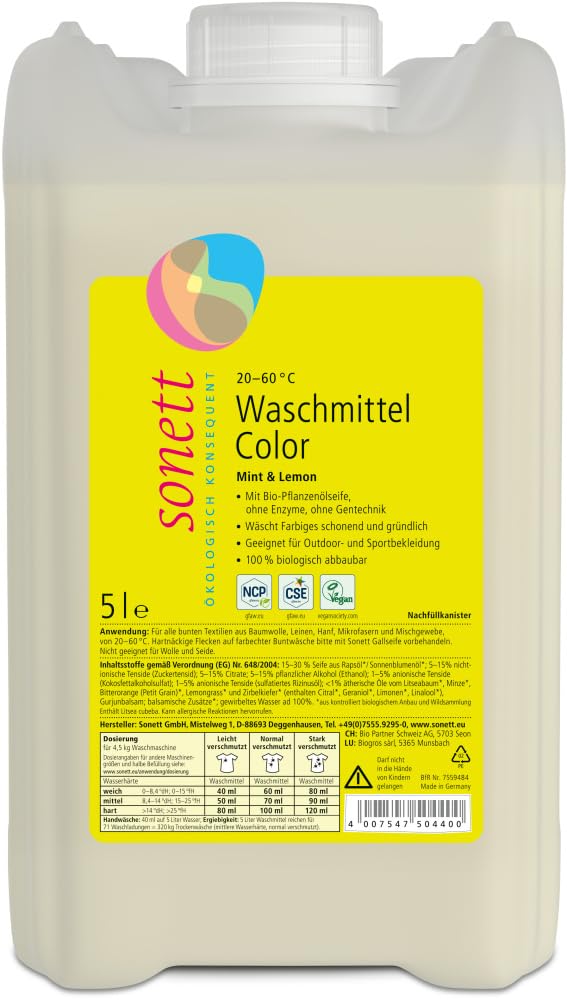 Waschmittel Color Mint & Lemon 20-60°C