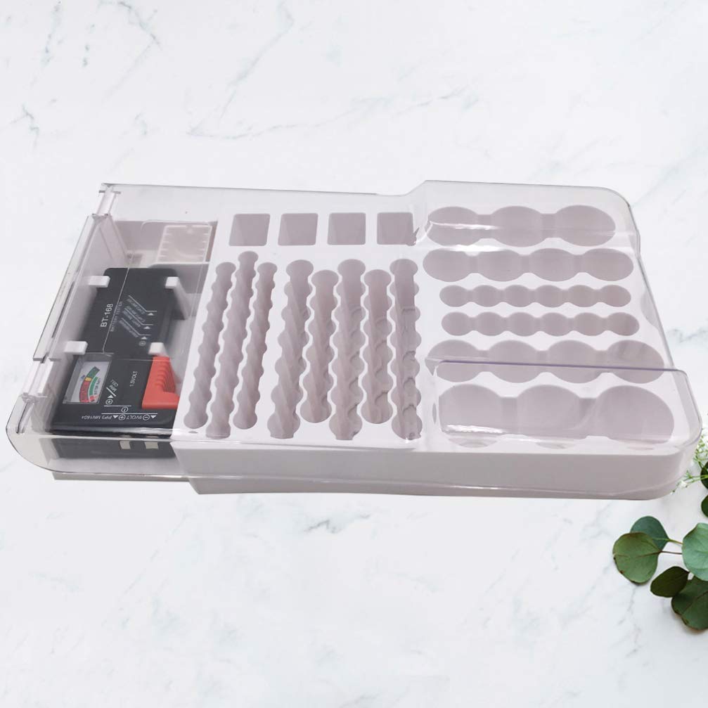 Testeur de Batterie Portable en Abs Blanc pour Capacité et Tension