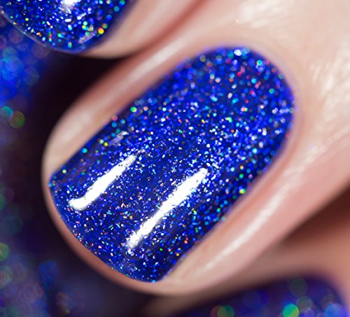 Image of ILNP Downpour - Bold Indigo Blue Holographic Nail Polish