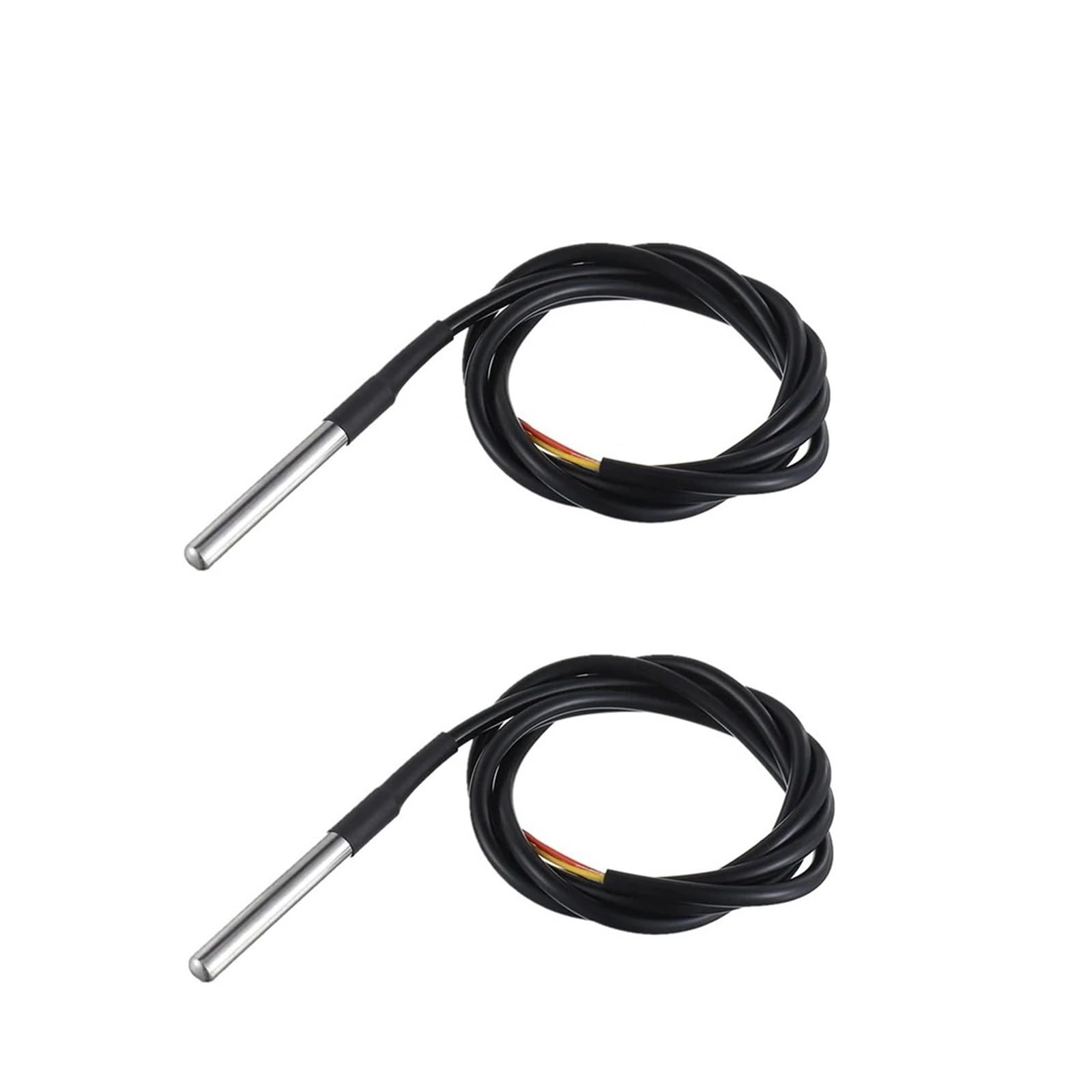 5/10 Uds DS18b20 sonda de temperatura sensor de temperatura 1M 2M 3M DS1820 paquete de acero inoxidable impermeable 18B20 100cm/200cm/300cm(10pcs- 5M 500cm)