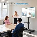 AXWABER Stojak podłogowy do monitora TV, odpowiedni dla większości telewizorów LCD, LED OLED o przekątnej od 13 do 50 cali, Max Vesa: 200 * 200, maksymalna waga telewizora 35 kg AX2008TBM