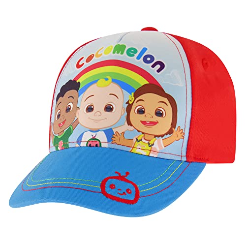 ABG Accessories Boys CoComelon and Blippi Toddler Baseball Cap, Features Jj, Totom and Yoyo, Kids Hat for Ages 2-4