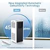 8,000 BTU Portable Air Conditioner, Smart Control, Cools Up to 350 Sq. Ft., With Dehumidifier & Fan Mode, Easy- to-Use Remote Control & Window Installation Kit Included, Black