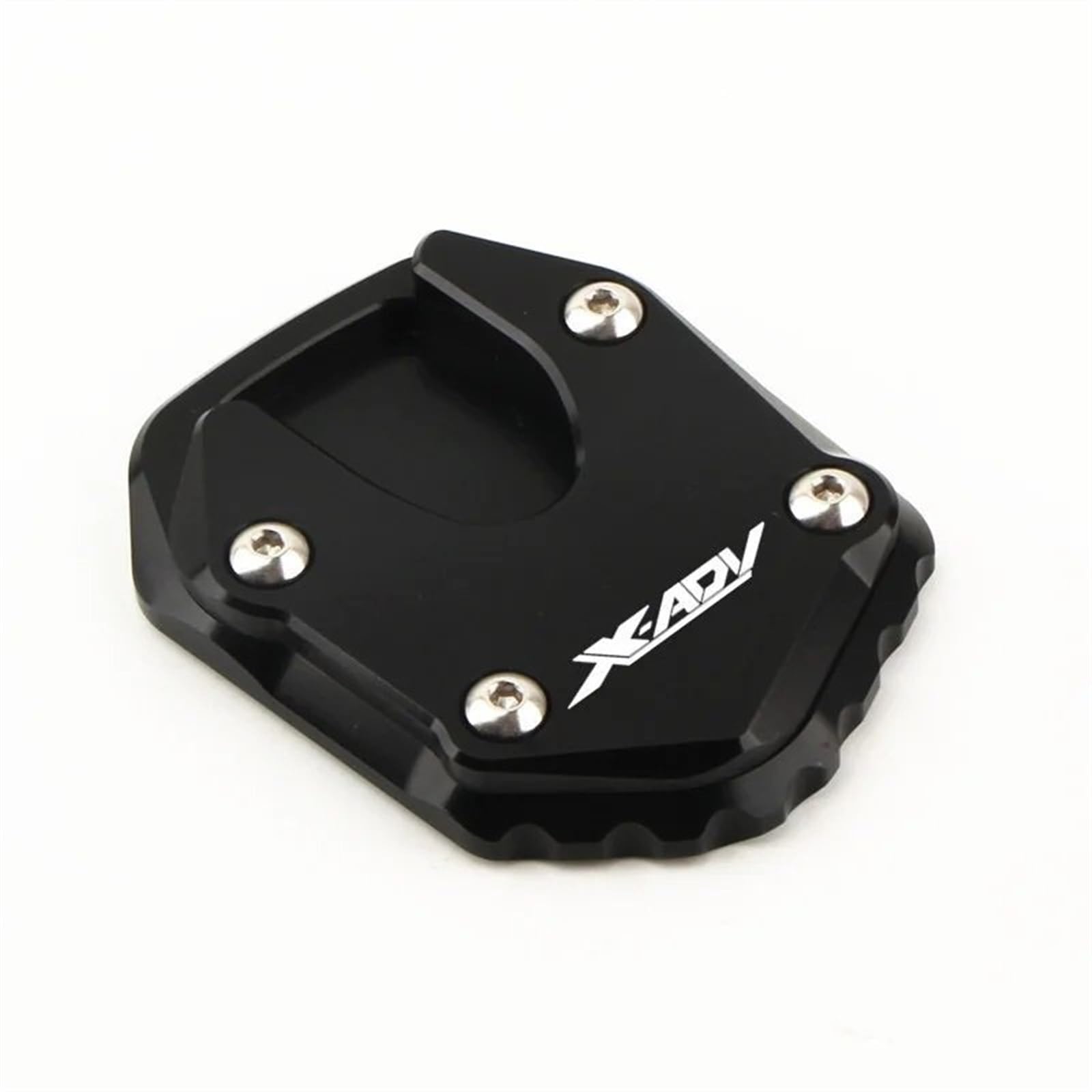 Para H&ONDA X-ADV750 XADV750 X-ADV 750 2021-2024, soporte de extensión de pata de cabra CNC para motocicleta, soporte lateral, placa de ampliación, ajuste de almohadilla(Black)