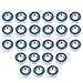 Aumotop Rubber Sealed Blue Metal Ball Bearings for Machine Tool Electronic Equipment Pump Industry 25 PCS Set 5 * 11 * 4mm