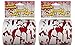 Forum Novelties Bloody Bathroom Toilet Paper, Red/White - Pack of 2