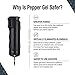 SABRE Pepper Gel Kit with Blue Water Practice Spray, 25 Bursts, Maximum Strength, Gel Is Safer, Ergonomic Finger Grip, Fast Flip Top Safety, Comes With A Blue Water Practice Spray Canister
