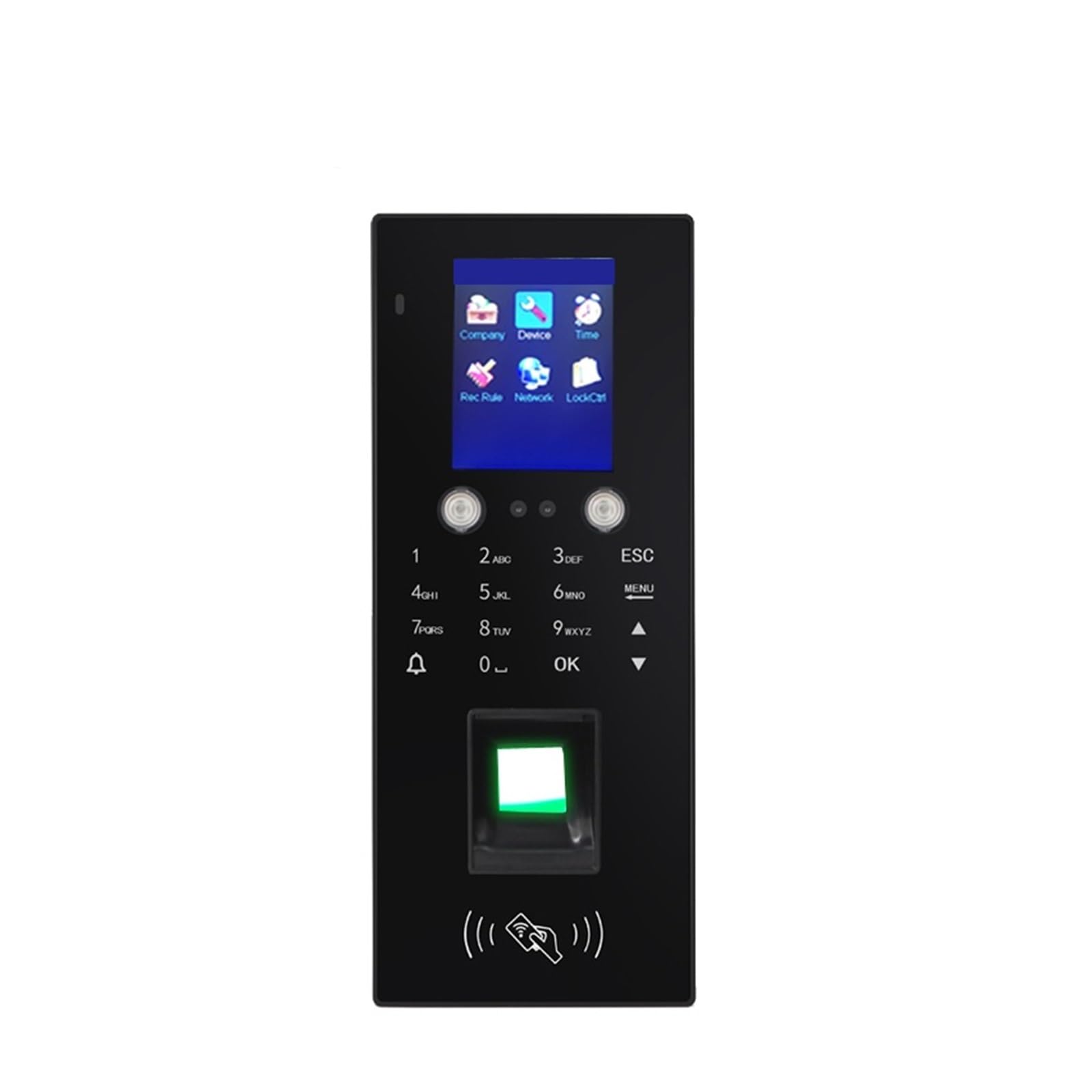 WDSOPK Clocking In Machine Biometric Fingerprint Time Attendance System Recorder Employee Face Recognition Recording Machine