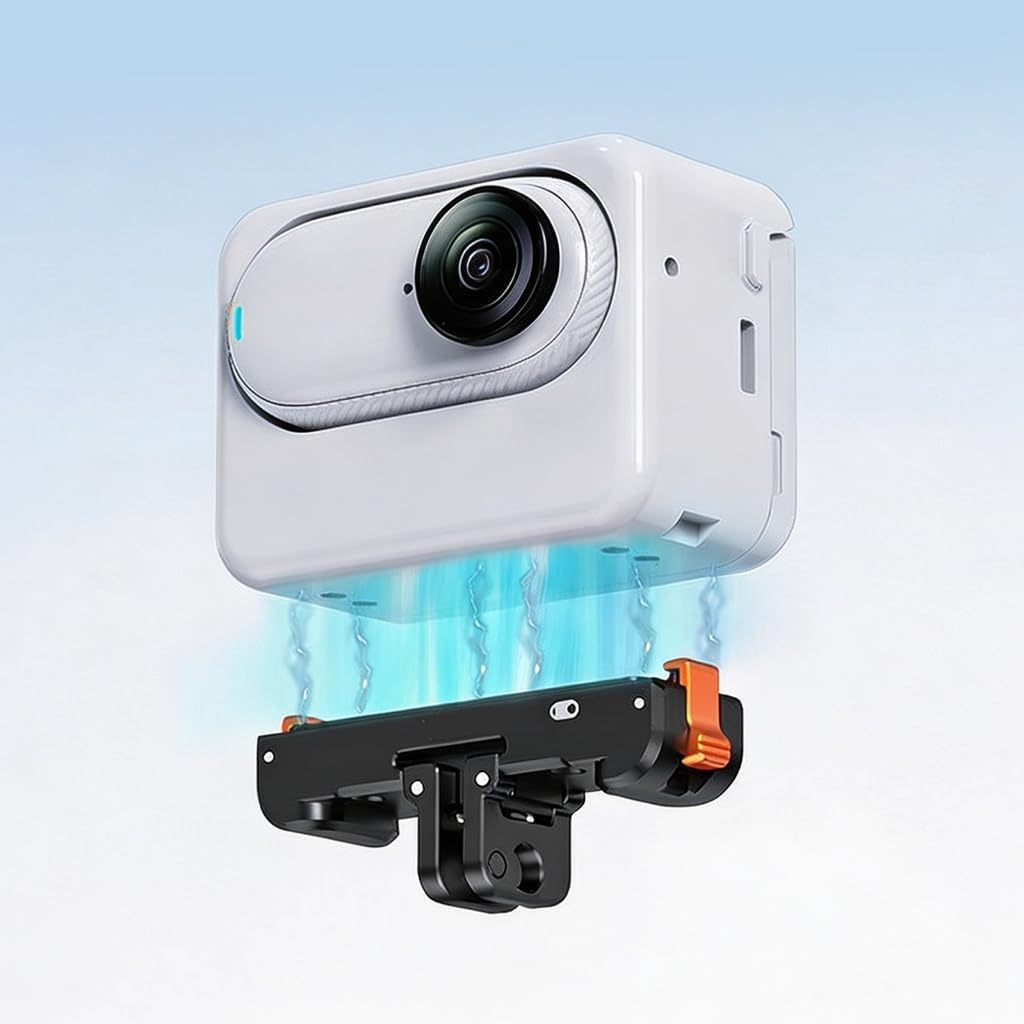 Base de montaje magnética para cámara de acción con fijación rápida para adaptador 360 GO3/GO3S