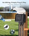 SURAIELEC WiFi Minuteur de piscine pour les piscines à débordement, NEMA 5-15R Minuterie enfichable avec double sortie, 15A 125V 1HP, Imperméable aux intempéries PC Couverture, idéale pour les pompes à piscine, filtres, lumières et systèmes de chloration du sel