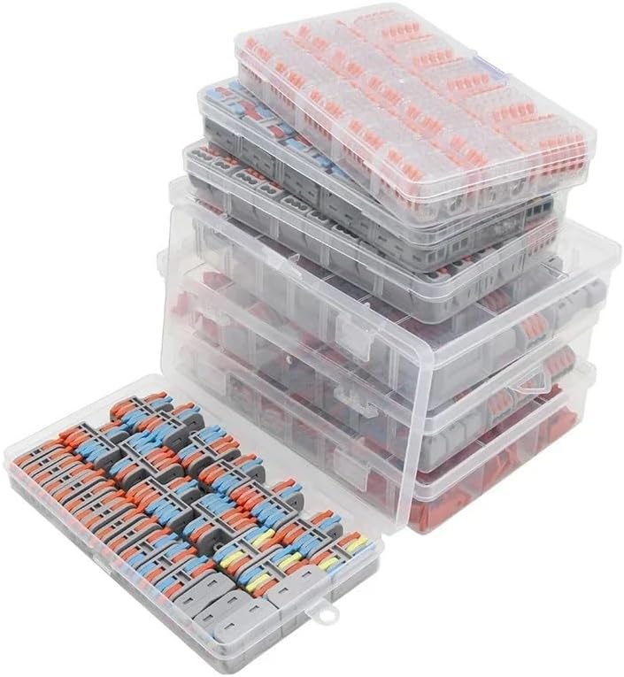 Boxed Push-in Electrical Wire Connector Terminal for Cable Connection Block Fast Wiring Cable Connectors(30pcs Color)