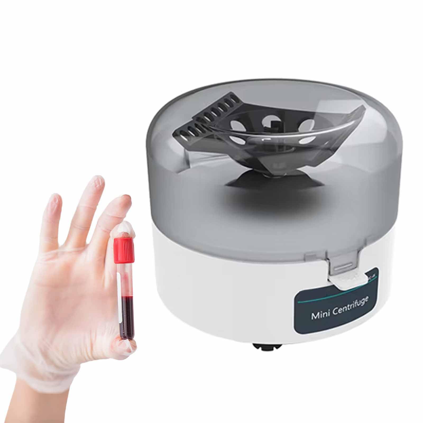 Centrífuga de laboratorio de escritorio con velocidad ajustable y rotor 2 en 1 para un procesamiento eficiente de muestras