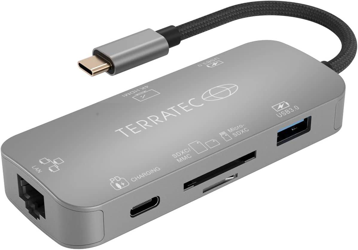 TerraTecConnect C8 USB Type-C - 7 in 1 Adapter 306706