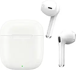 Fones de Ouvido Sem Fio Bluetooth 5.4 Compatível com Todo Celular Cancelamento Ruído Bateria 16 Horas, Conecta com Notebook(Branco)
