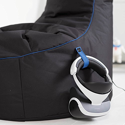GAMEWAREZ Arctic Blizzard 2.0 Sitzsack – Gaming-Sitzsack mit Rückenlehne zum Zocken, praktische Seitentasche zur… – Bild 7