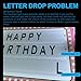 Customizable Light Up Party Sign with 4 Interchangeable Letter Sets & 1 Numbers Set, LED Handheld Display for Birthdays, Bachelorette & Club Nights, Reusable Acrylic VIP Sign for Bottle Service & Party Photos(VIP)