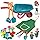 unanscre Gardening Tool Set for Kids, with Toddler Wheelbarrow, Watering Can, Spray Bottle, Double Rake, Shovel, Trowel, Prun