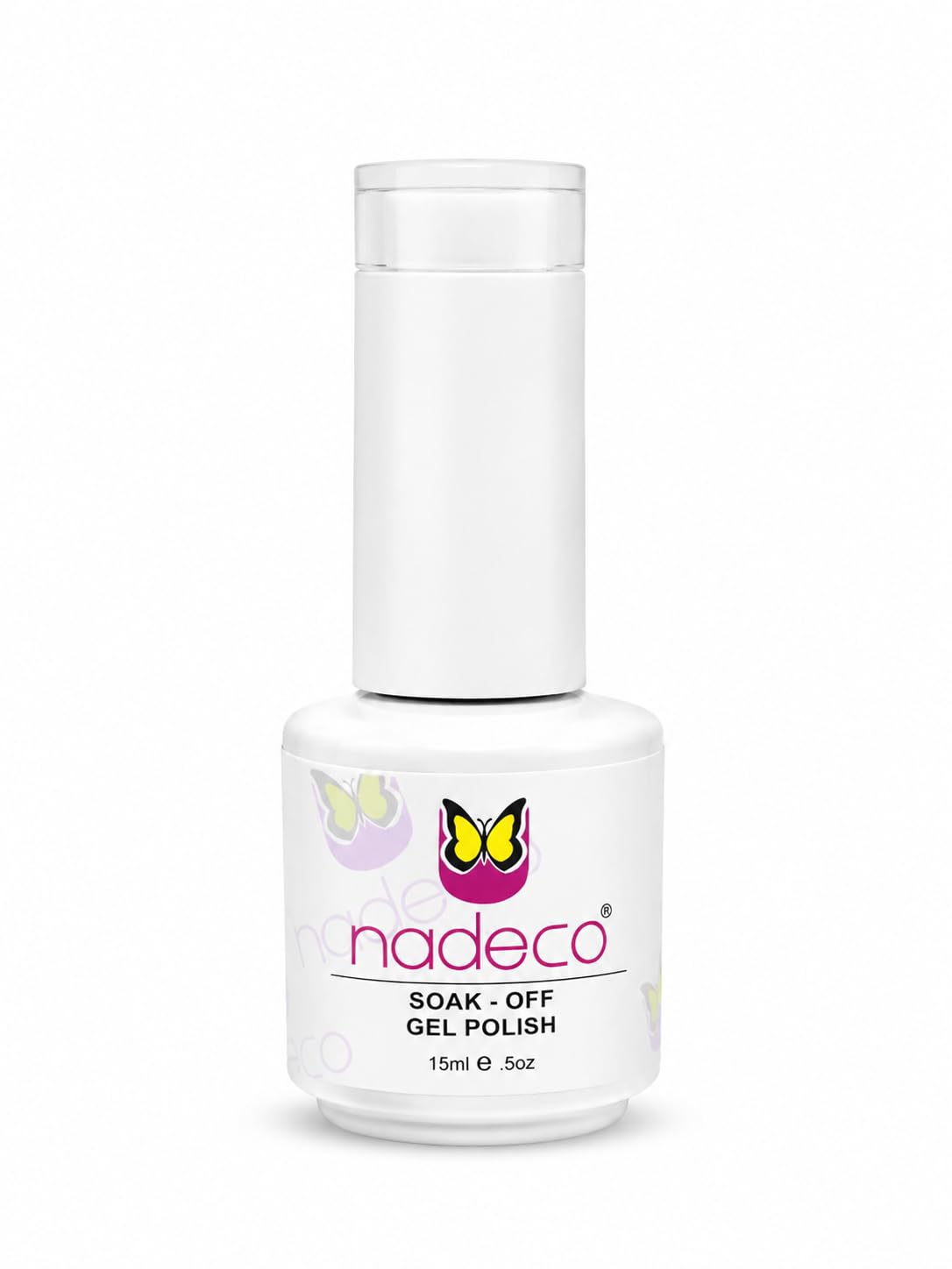 Nadeco Soak-Off Gel Polish, White,15ml | High-Gloss Finish, Chip-Resistant Formula, Smooth Application, Long-Lasting Wear, Non-Toxic-image-33