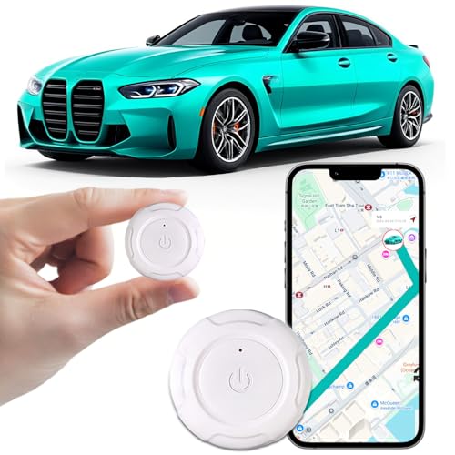 GPS Tracker for Vehicles,Mini Portable GPS Tracker Hidden Magnetic Tracker Real-Time Tracking Global Coverage for Car,Pets,Elderly,and Kids No Subscription No Monthly Fee No SIM Card Required