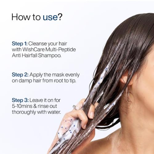 Image of WishCare Multi Peptide Anti Hairfall Shampoo & Mask Combo | With Rice Water, Rosemary & Hyaluronic Acid | Strengthens Hair, Reduces Breakage, Boosts Growth | For All Hair Types