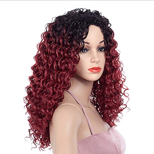 Perruque Africaine Femme 59CM dégradé petit volume visage - 4