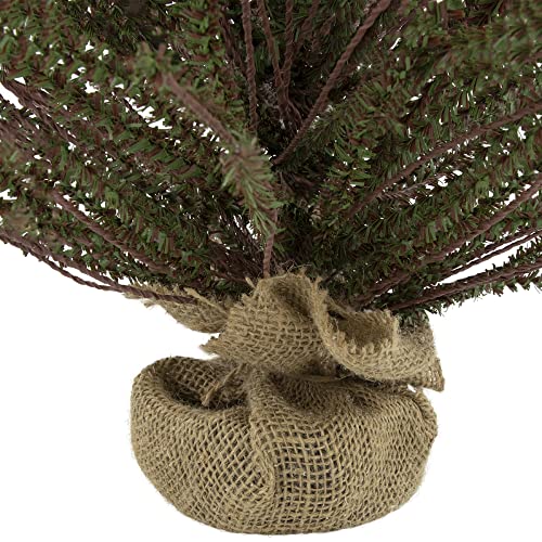 Northlight-2-Green-and-Brown-Artificial-Christmas-Tree-with-Burlap-Base-Unlit Northlight 2 Green and Brown Artificial Christmas Tree with Burlap Base Unlit
