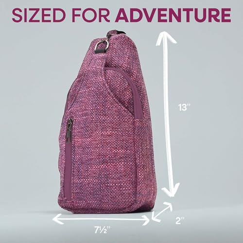 Sonoma Antitheft Daypack Crossbody Sling Backpack, USB Charging, Lightweight Day Pack for Travel, Hiking, Everyday, Regular Black Paisley2