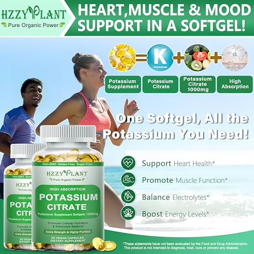 HZZYPLANT Potassium Citrate Softgels