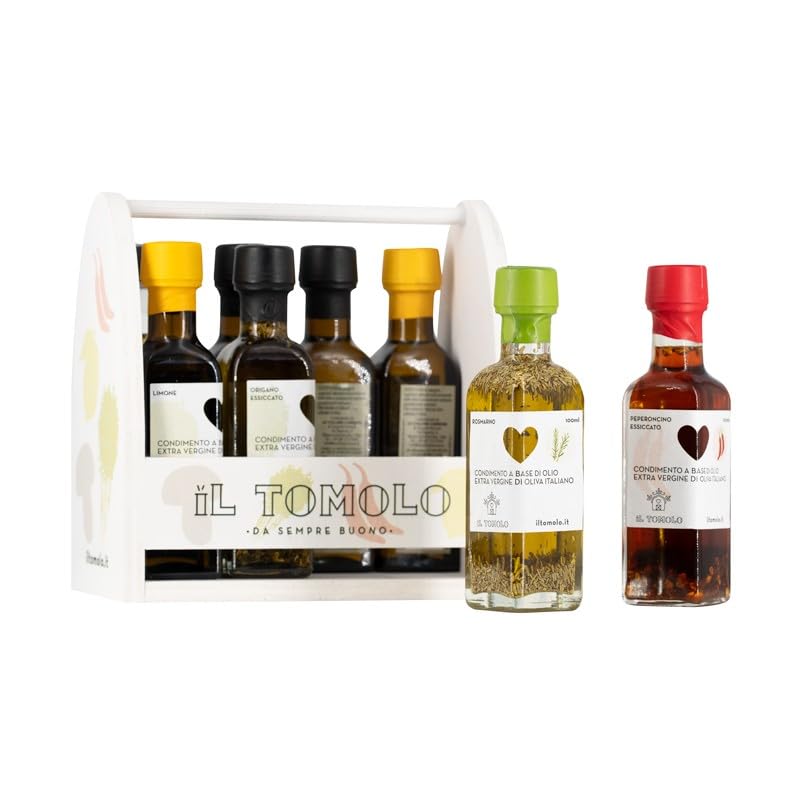 Elegancka kolekcja ręcznie wytwarzanych aromatyzowanych oliw z oliwek z pierwszego tłoczenia