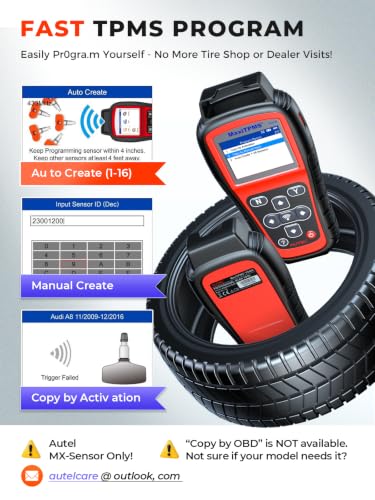 Image of Autel MaxiTPMS TS408 TPMS Programming Tool, Relearn Activate All Sensors